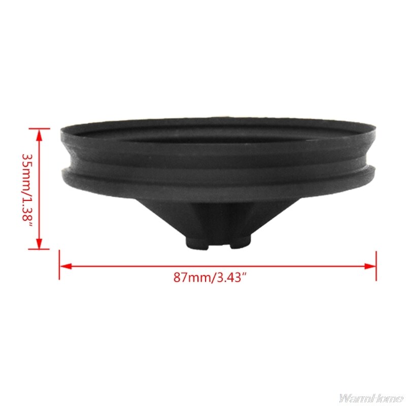 Silicone Waste Disposer Anti Splashing Cover for InSinkErator Kitchen Sink Drain 57BB: 87mm