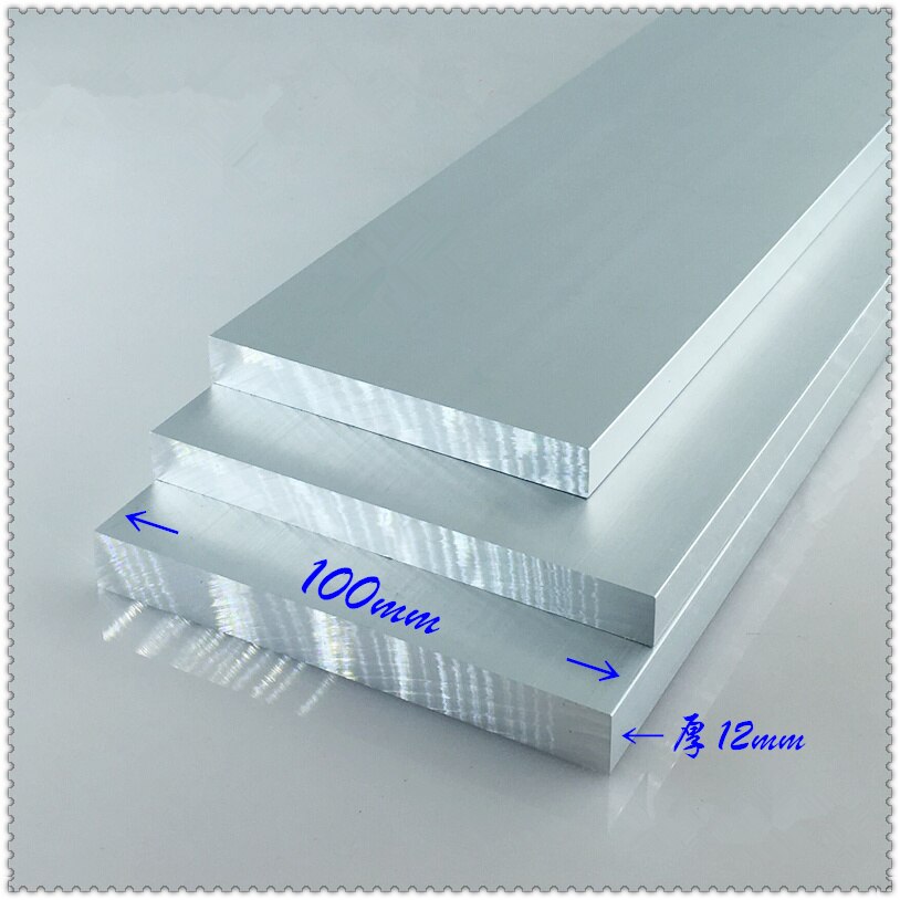 Aluminium plate thickness 12mm width 100mm length 300mm 12mmx100mm article aluminum alloy 6063-T5 oxidation