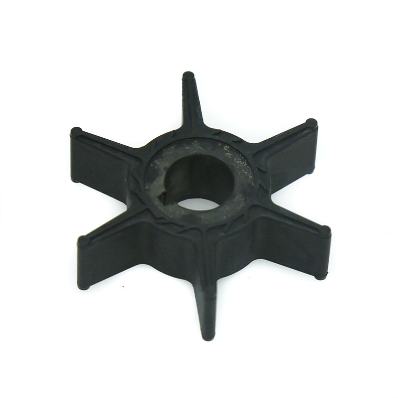 1PC Water Pump Impeller Black Rubber For Hangkai Two Stroke 15HP Outboard Motor 6 Blades Boat Parts Accessories