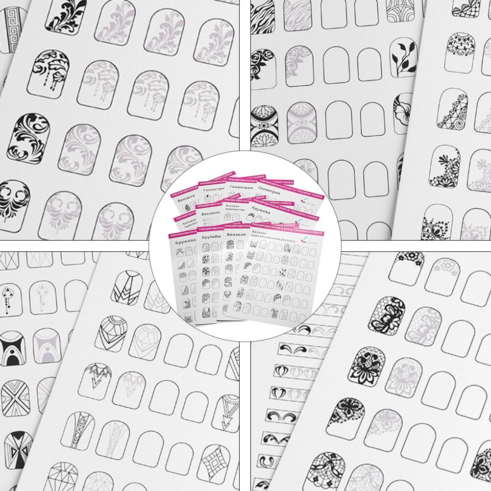 12 Sheets Blank Nail Art Training Cards Practice L Vicedeal 12 Sheets Blank Nail Art Training Cards Practice L Vicedeal