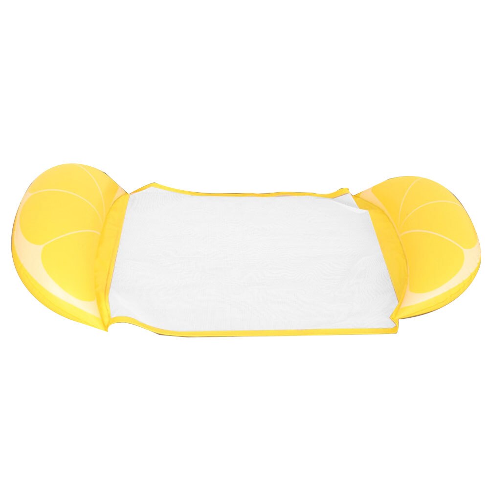 Colchón flotante inflable de MM para natación, cama de salón flotante de agua, silla para piscina ecológica de PVC con anillo: orange