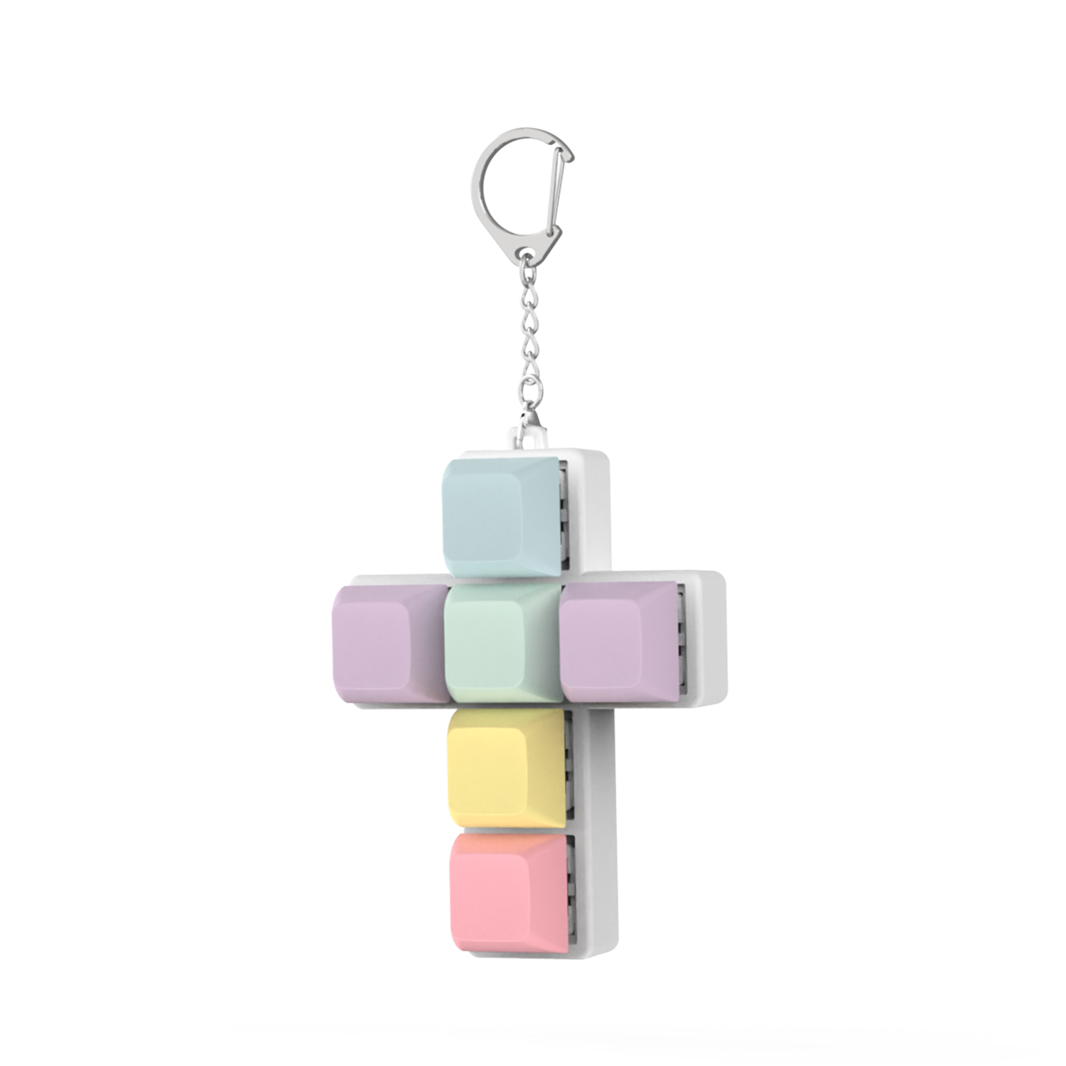 Clavier clé jouet fête soulagement du Stress bricolage Fidget bouton Keycap Fidget porte-clés clavier porte-clés jouets doigt clavier casquettes jouet: GRIS FONCÉ