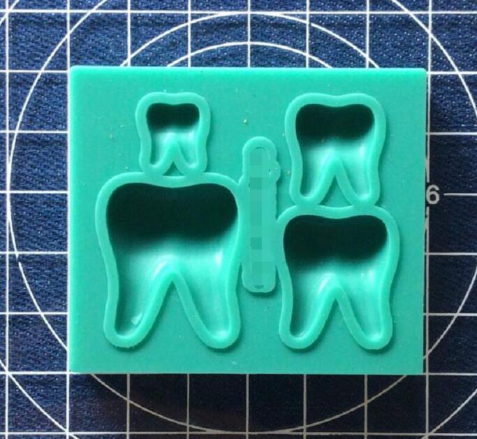 Cake Tool 1 pc tooth teeth Silicone Mold Sugarcraft Chocolate fondant tool sugarcraft mould