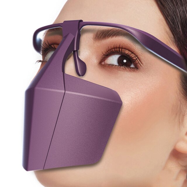 Gezicht Cover Comfortabele Anti-Stof Herbruikbare Anti Luchtvervuiling Mond Moffel Anti Dust W/Ontluchtingsventiel Ademend: B Purple