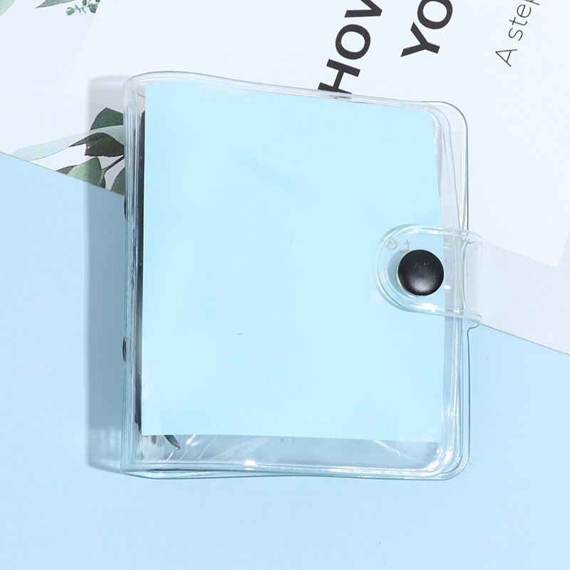 Przezroczysty segregator robić notebooka mini luźny liść robić książki uczeń przenośny notatnik robić segregatorów szkolnych: czarny