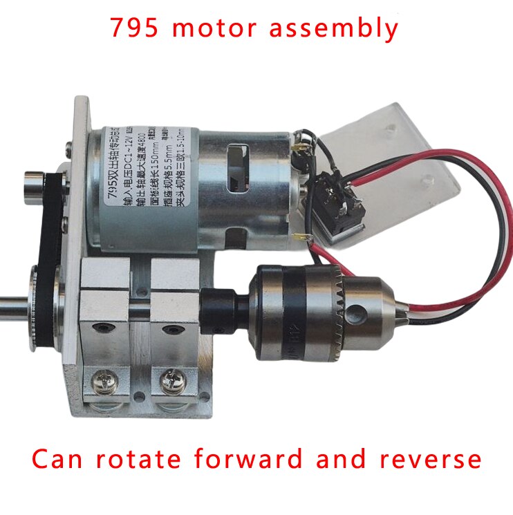 895/775/795 DC Motor, Lathe Assembly Spindle, High Torque, Bead Lathe, Forward and Reverse: Silver