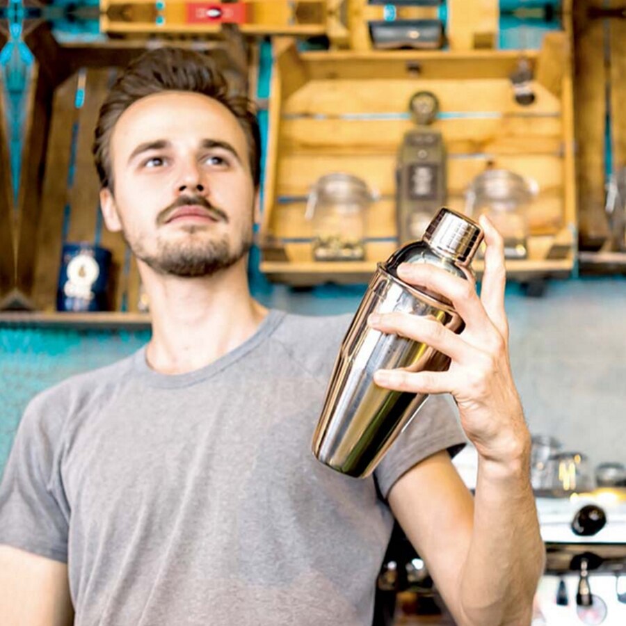 Stainless Steel Cocktail Shaker Mixer Wine Martini Shaker For Bar Party Bartender Tools Bar Accessories 250ML/350ML/550ML/750ML