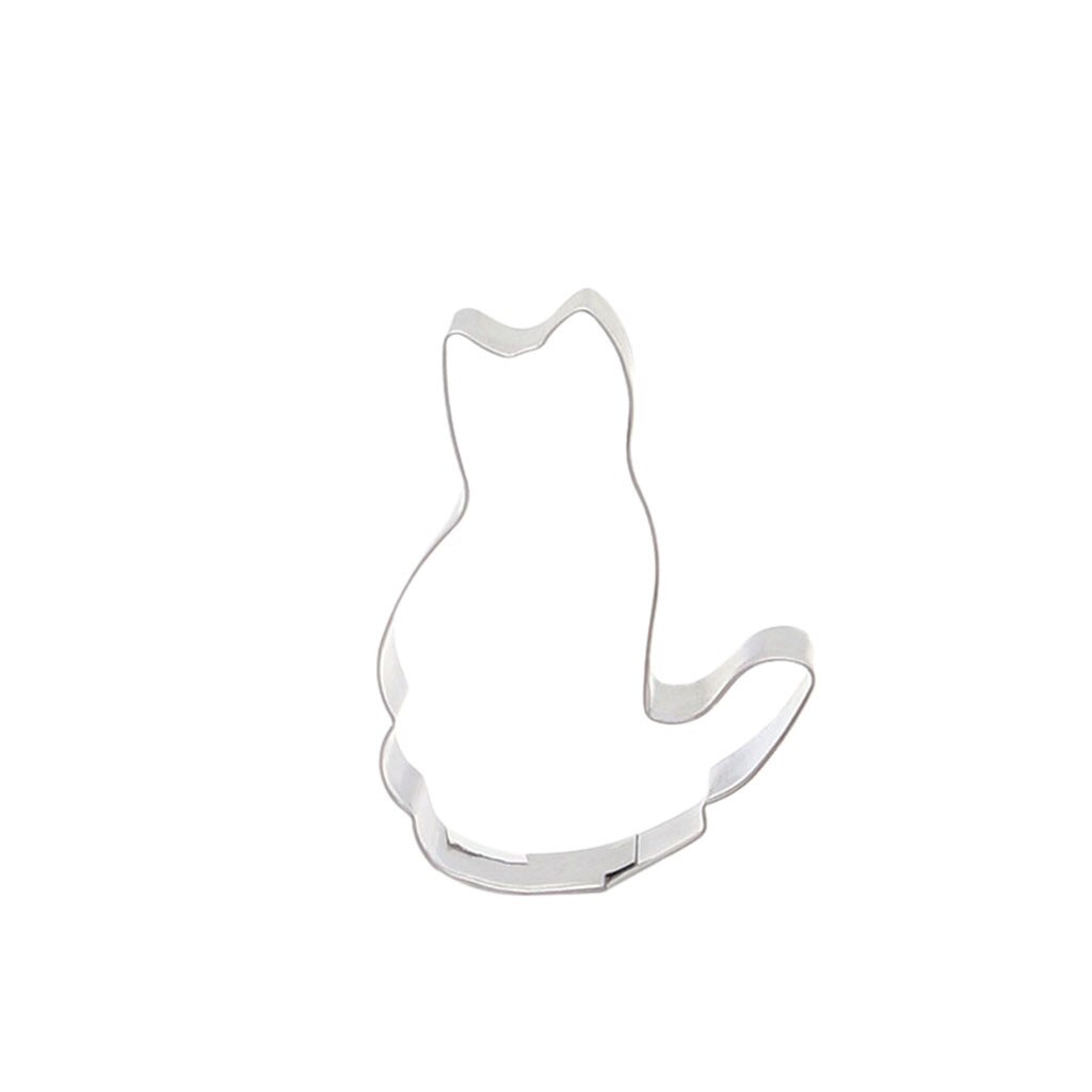 Cat Shaped Aluminium Mold Sugar Craft Cake Cookies Pastry Baking Cutter Mould DIY Cookie Cutter Kitchen Accessories FH5: Light Green