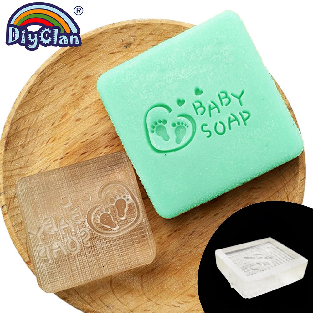 Sceau de savon pour petits pieds | Bricolage, fabrication de savon artificiel, petit pied chapitre nature pure, fait main, sceau de savon bébé, motifs personnalisés, bricolage Z0150JY: No handle