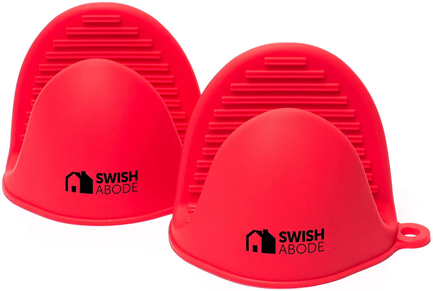 Rode Mini Siliconen Ovenwanten Set(2) voor Instant Pot Of Keuken Gebruik Als Potholder Of Bakken Houder Mini Ovenwant Is Verkocht: Rood