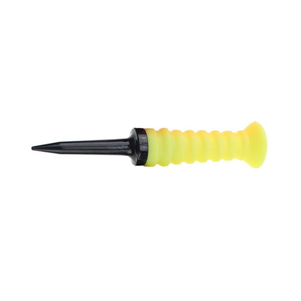 Mounchain Golf Elastic TEE Soft Rubber Sleeve Ball Nail Elastic Soft Stand Golf Tees Ball Nail Golfing Accessories Equipment: yellow