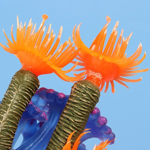 Decoraciones de peces de acuario hogar suave resina Artificial Coral pecera acuario encantadora Decoración