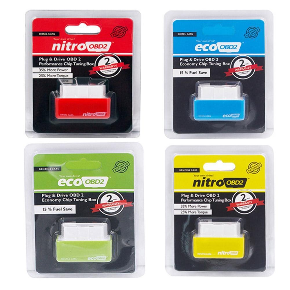 Boîte de réglage de la puce Eco OBD2, économie de carburant, carburant, carburant, NitroOBD2, plus de puissance, Nitro, essence, , 15%