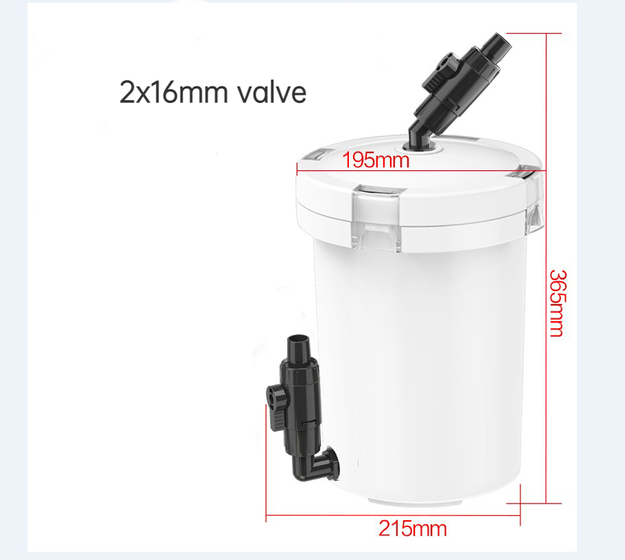 Sunsun Aquarium External Canister Pre Filter With Sponge Extend Filter Bucket Pond Clean Pool Cleaning: HW604 16mm valve