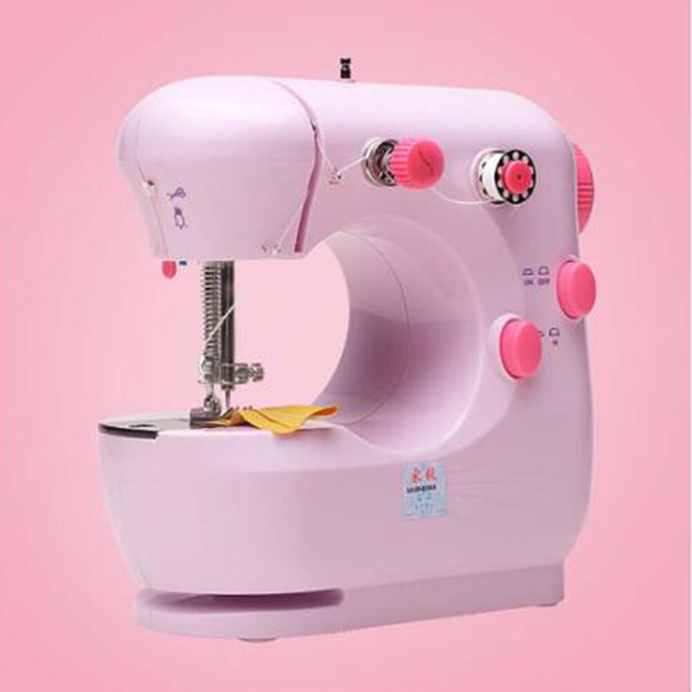 INNE-máquina de coser con Pedal de ajuste de velocidad, Mini máquina de coser Manual, portátil, para Sastre, luz eléctrica