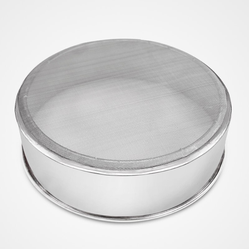 Peneira de farinha de malha fina cozinha profissional redonda peneira de farinha de aço inoxidável peneira peneira melhor para cozinha cozimento chá novo