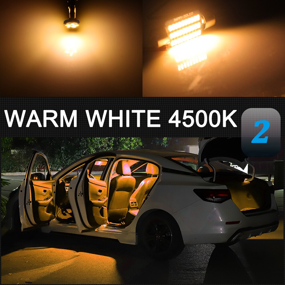 Car Interior LED Light Kit Canbus For Seat Ibiza 6P 6J 6L 6F MK5 MK4 1993 Accessories Map Dome Trunk Glove Box Indoor Lamp: DEEP BLUE / 5000K