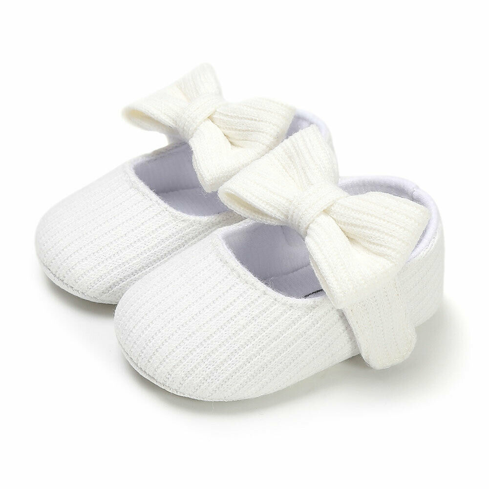 Toddler Baby Sneakers Princess Shoes Kids Children Girl Casual Shoes Spring Knit Sweat Breathable Princess Toddler Shoes: White / 13