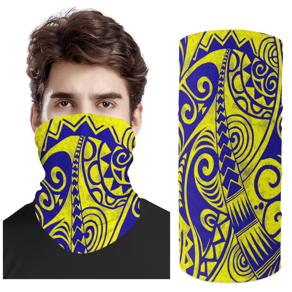 MOQ 1 Print Demand Pattern Polynesian Samoa Style Scarf UV Protection Magic Face Cover Scarf Dust Wind Bandana Balaclava: tj03z28