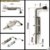 Bullone a barilotto a molla per impieghi gravosi cancello scorrevole blocco di sicurezza chiusura a scatto caricata in metallo cerniera per porta in metallo cerniere Hardware meccanico: steel 220mm