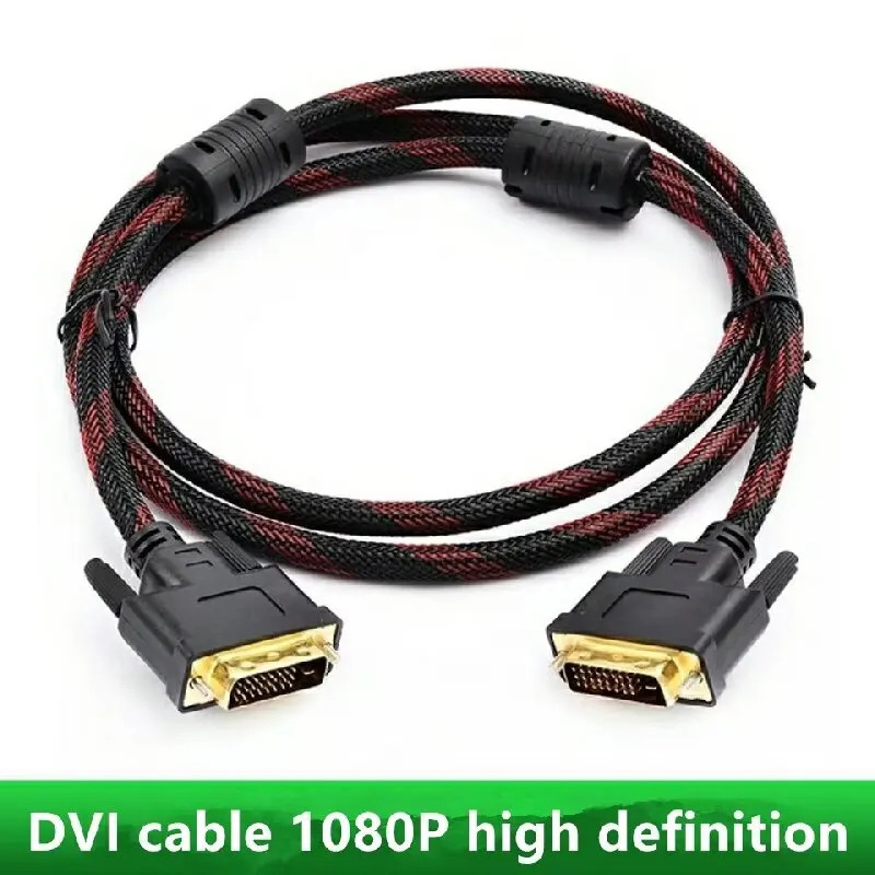 Cablu video dvi 24 1 dvi-d de înaltă definiție pentru monitor de computer, tv, proiector, 1.5m/3m/5m opțiuni de lungime disponibile