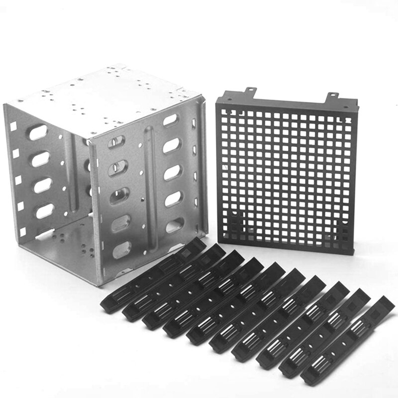 5.25 Inch Tot 5X3.5 Inch Hdd Harde Schijf Kooi Rack Diy Hard Disk Box Voor 3.5 Inch Harde Schijf Doos computer Opslag Uitbreiding