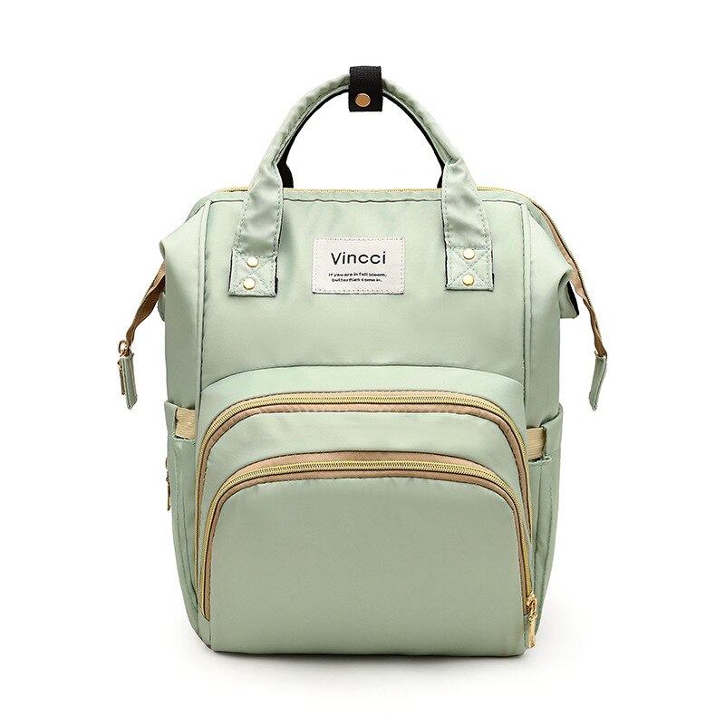 Luiertas Multifunctionele Massa Schouders Moderne En Trendy/Vrouwen Stijl Zwangere Vrouwen Nat En Droog scheiding Dubbele P: Light Green