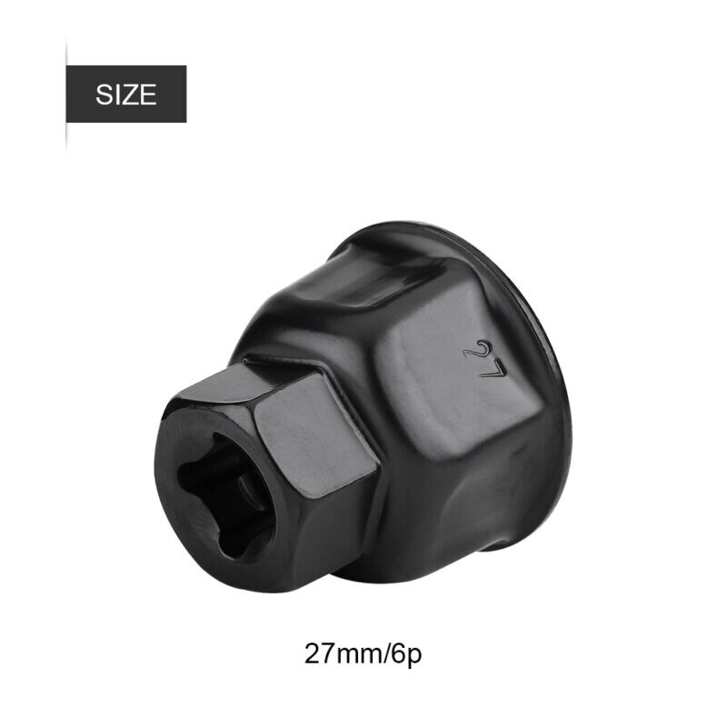 Metal olie filternøgle sort 27mm cap sokkel fjerner værktøj udskiftning