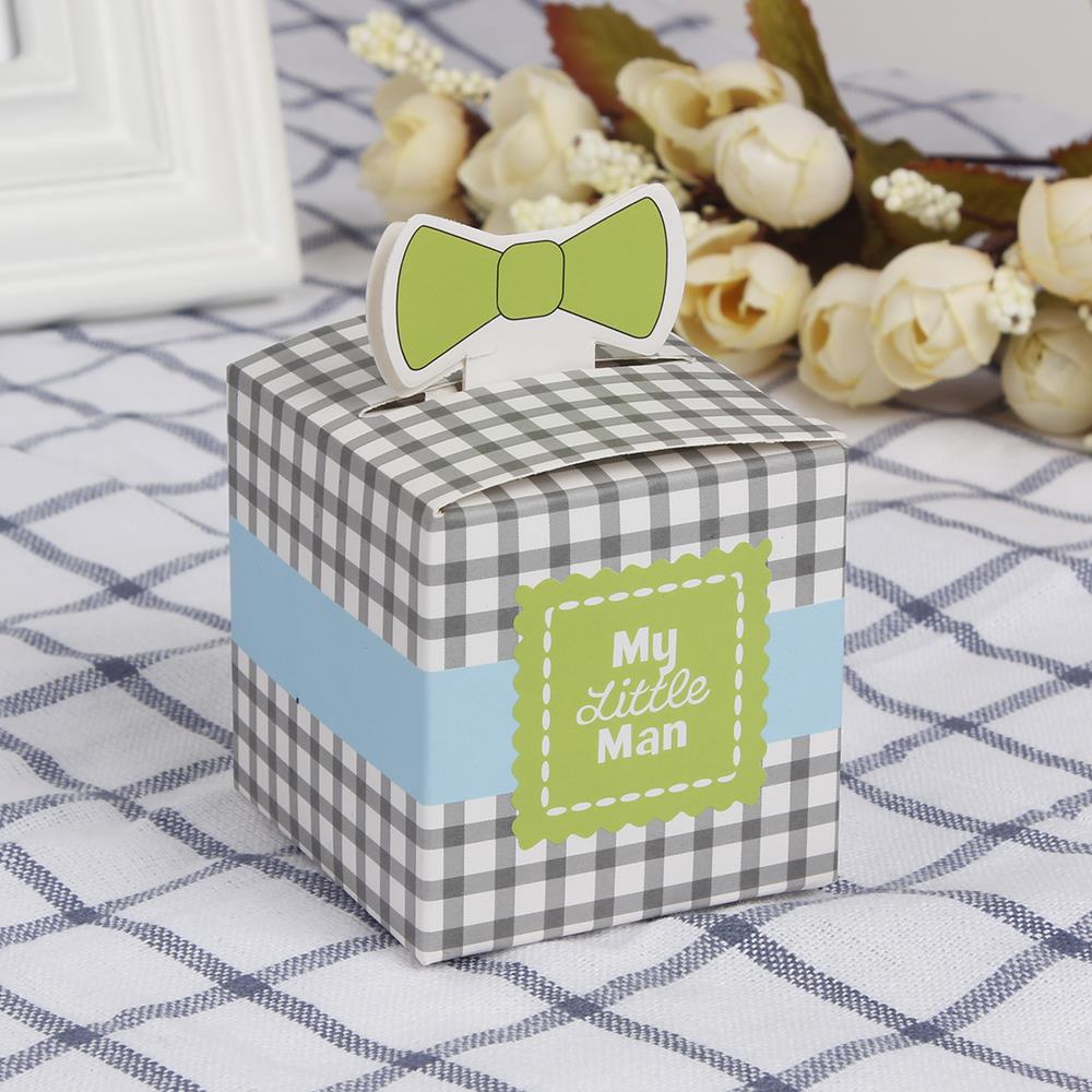 12 Stuks "Baby On Board! "Pop-Up Zeilboot Baby Candy Box Blue Birthday Party Baby Shower Decoraties Kids Favor Box: Dark Gray