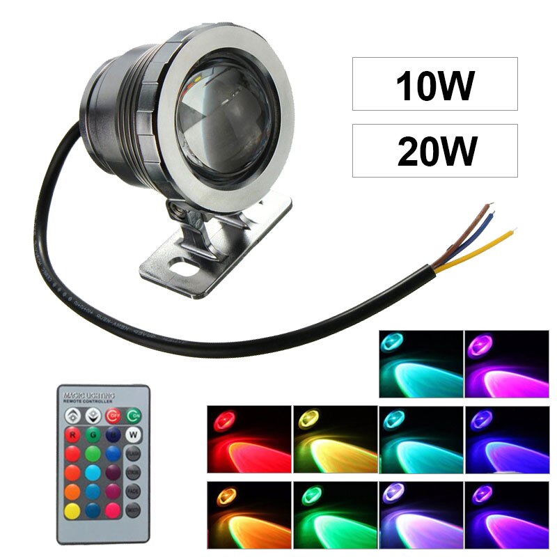 W W Rgb Led Unterwasser Flutlicht Wasserdichte Grandado