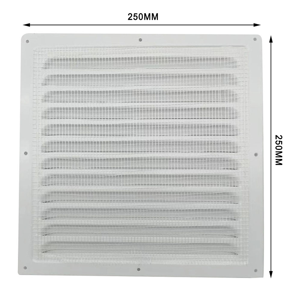 Ventilatie Rooster Ventilatie Cover Metalen Raam Vierkante Ventilatie Insectenscherm Cover Aluminium Verwarming Koelopeningen Plaat: Licht Geel