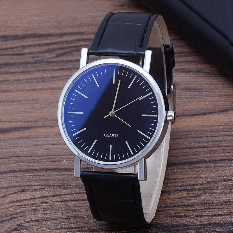 Heren Rvs Horloge Top Luxe Mode Quartz Horloge Blauw Licht Glas Riem Horloge Vrienden Familie: A2