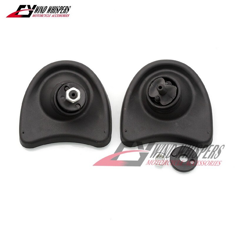 Noir 10mm carénage montage aile moto rétroviseurs pour Harley Davidson Street Glide FLHX FLHTCU 1996