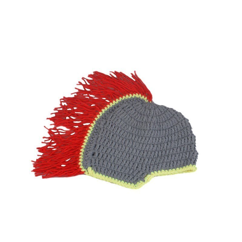 Rode riddermantel, knappe kleine jongens ridderkledingset, gehaakte babymuts en luier, accessoires voor pasgeboren fotografie, rekwisieten