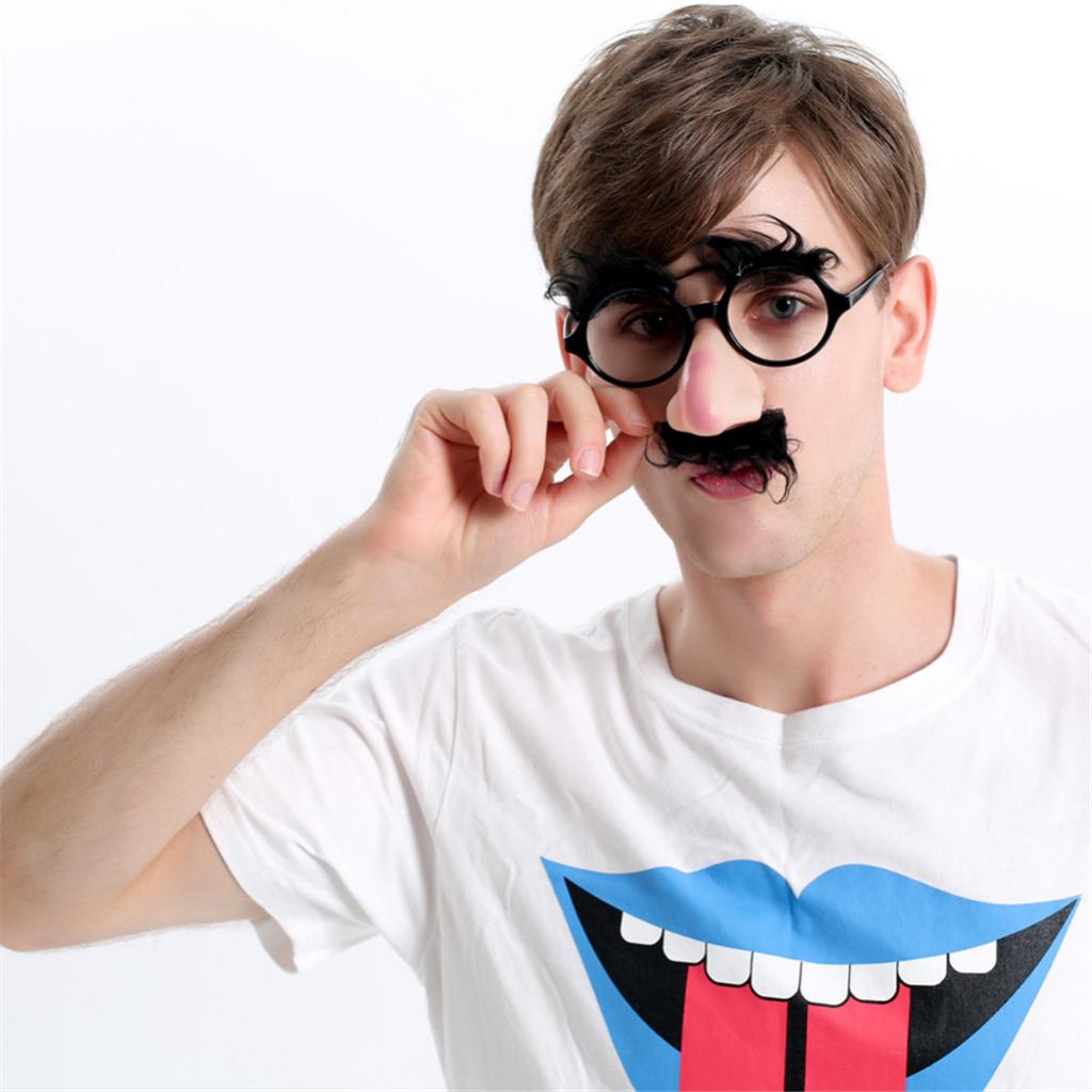 Halloween Disguise Big Nose Moustache Glasses Specs Fancy Dress Toy