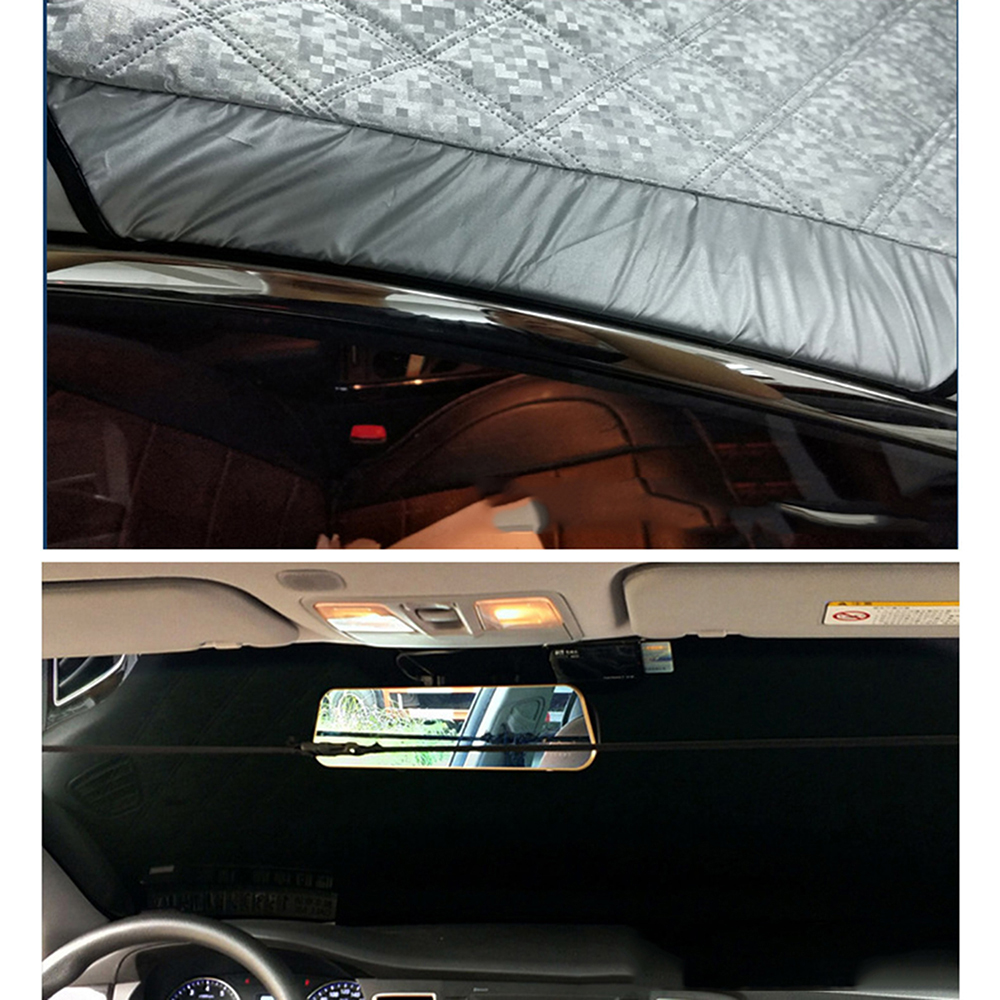 Folie Sneeuw Vorst Dunne Suv Auto Zonnescherm Voorruit Zonnekap Winter Front Auto Levert Aluminium