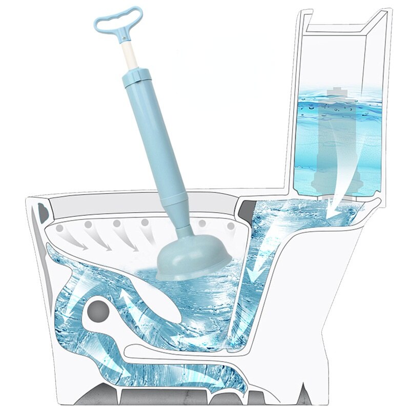 Toilet unclogger for flushing the toilet, plugging the toilet, peeling and sucking the strong sewer pipe.