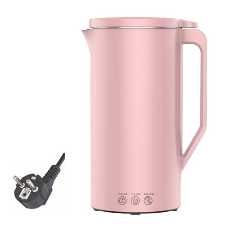 Sojamelk Machine Mini Sojamelk Maker Soja-melk Elektrische Juicer Blender Rijst Plakken Maker Filter-Gratis: pink / EU