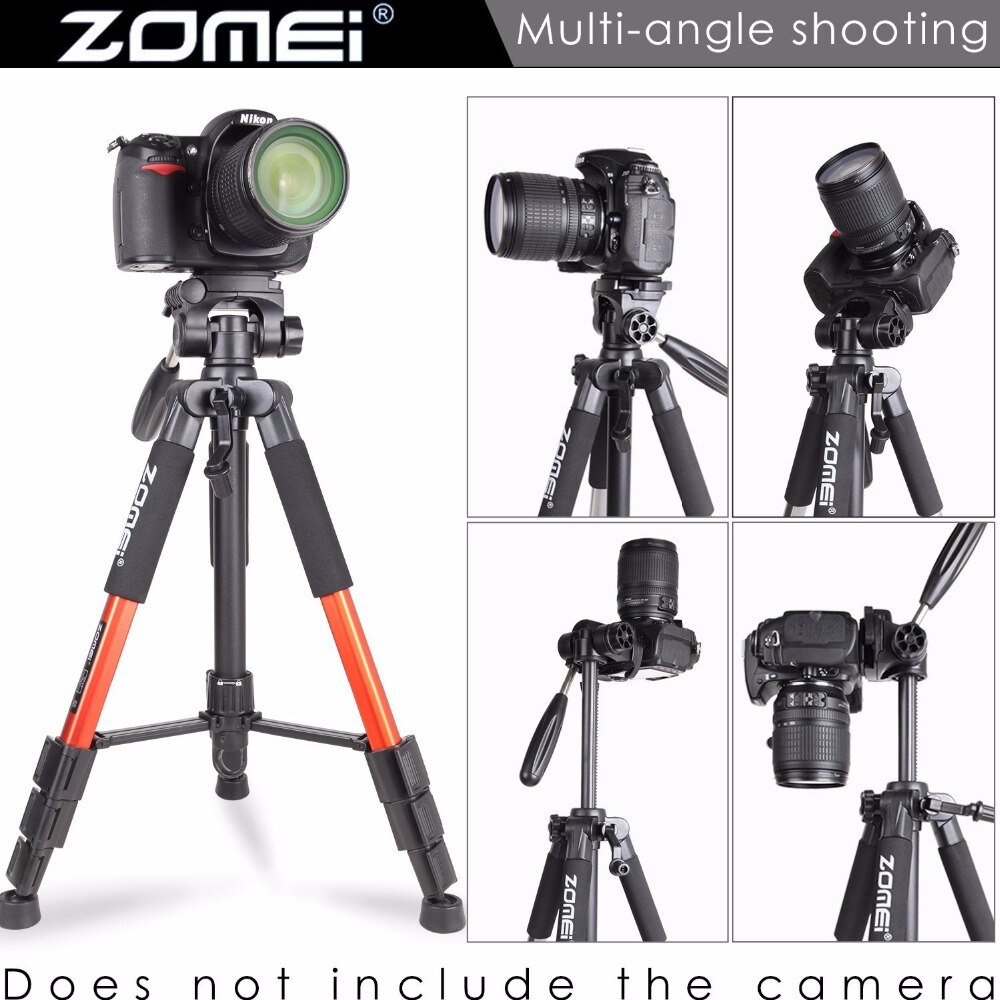 ZOMEI Q111 Professionelle Tragbare Reise Aluminium Kamera Stativ und Pfanne Kopf für SLR DSLR Digital Kamera Drei Farbe