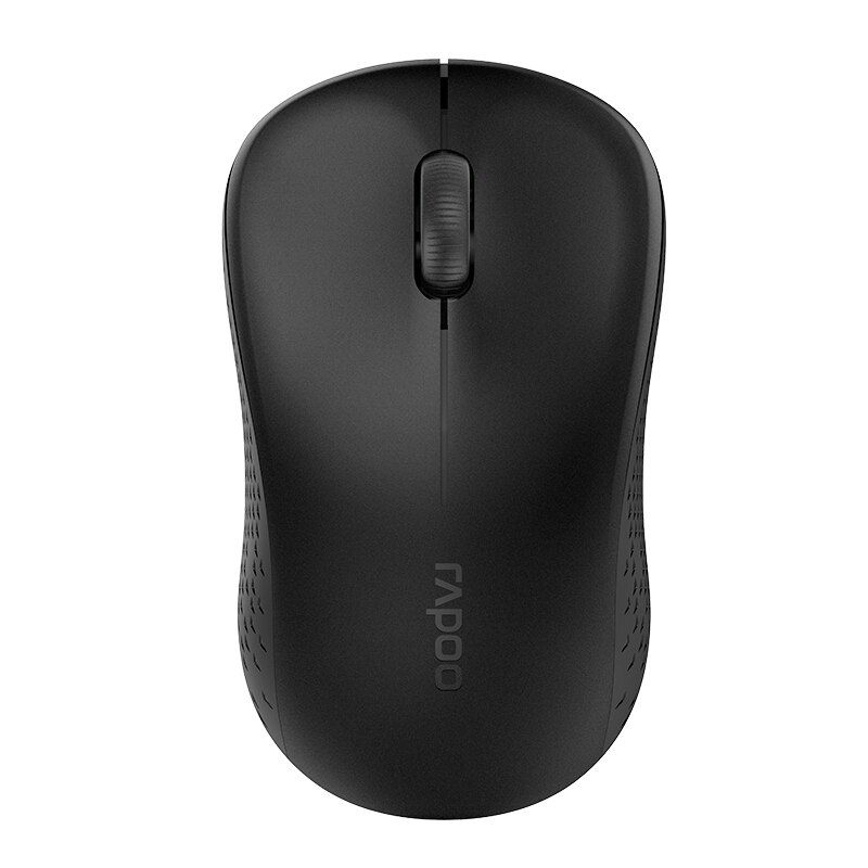 Rapoo M160G Multi-modus Stille kabellos Mini Maus Schalter 3 Geräte mit 1300DPI Bluetooth 3.0/4,0 RF 2,4 GHz für Computer Laptop: Silent schwarz