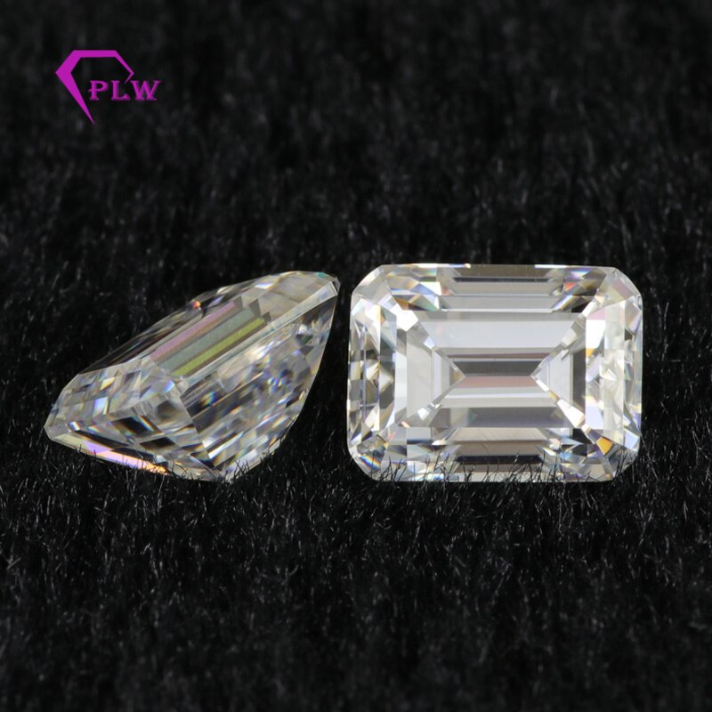 Provence jewelry Loose moissanite 0.2 carat 2*4 mm D color emerald cut test positive gemstones for bracelet ring chain earring