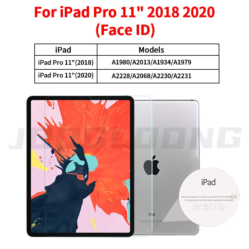 Protector de pantalla de vidrio templado para Ipad Pro 11, 10,5, 9,7, 6th, 10,2, 7ª generación, película protectora para iPad Mini 5 Air 4 3 2: Pro 11 inch