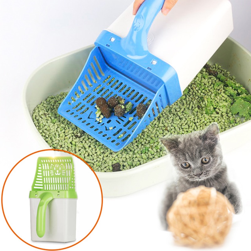 Pænere kattegrus skovl scooper let kæledyr rengøringsværktøj scoop sift katsand rengøringsprodukter scoops for cat toilet træningssæt