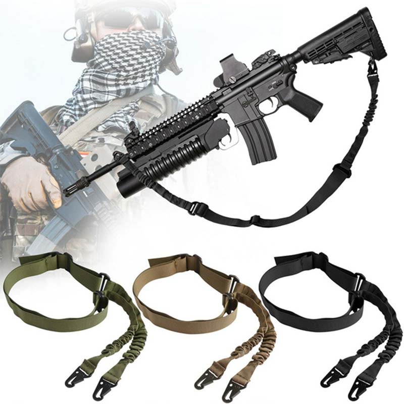 Único punto de punto doble Multi-cuerda de la función amplio uso eslinga de seguridad ajustable cuerda de la correa para actividades al aire libre