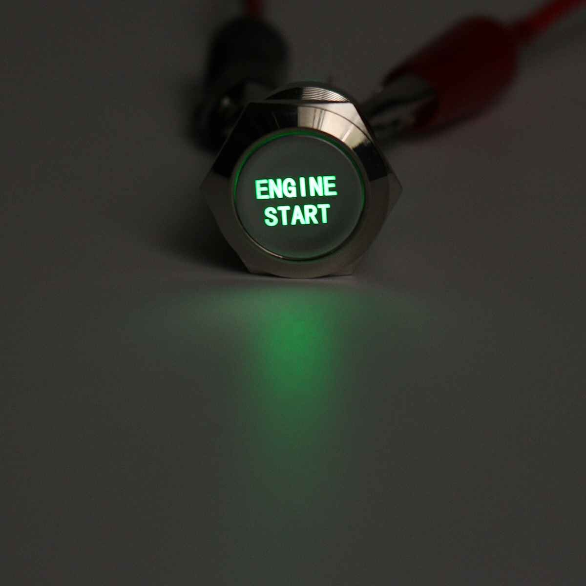 12V 19MM Car LED Push Button Switch Engine Start Momentary Starter Switches Aluminum Waterproof