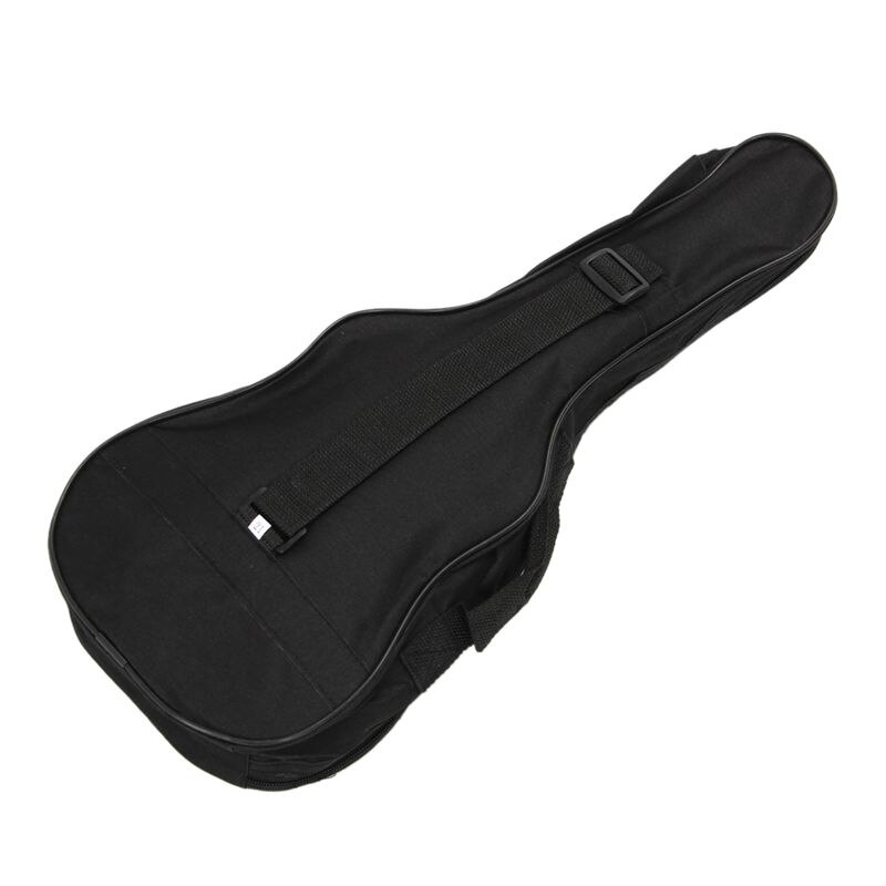 Ukulele Soft Comfortable Shoulder Back Carry Case Bag With Straps Black For