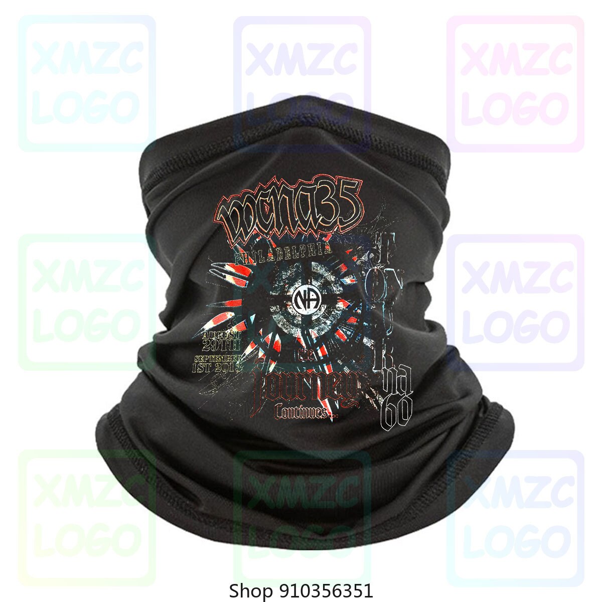 Wcna 35 Bandana antinarctic Anonymous World Convention adulto 2X Xxl Na recuperación diadema bufanda Bandana cuello calentador mujeres hombres