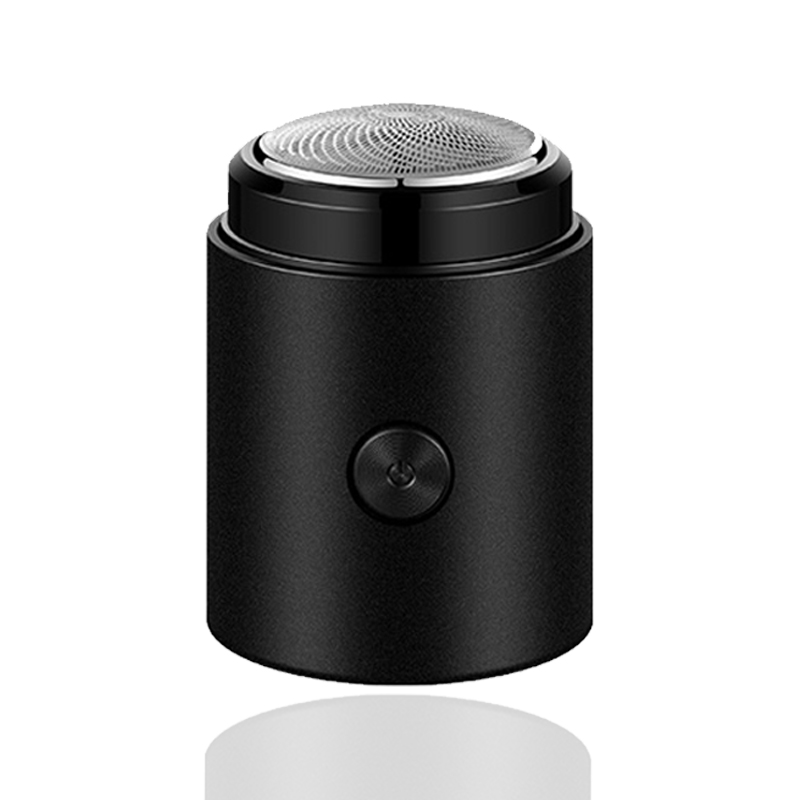 Elektrisch scheerapparaat voor mannen Mini-reisscheermachine Wasbaar Draagbaar Baardtrimmer voor heren Scheermes USB Oplaadbaar en wasbaar: Black