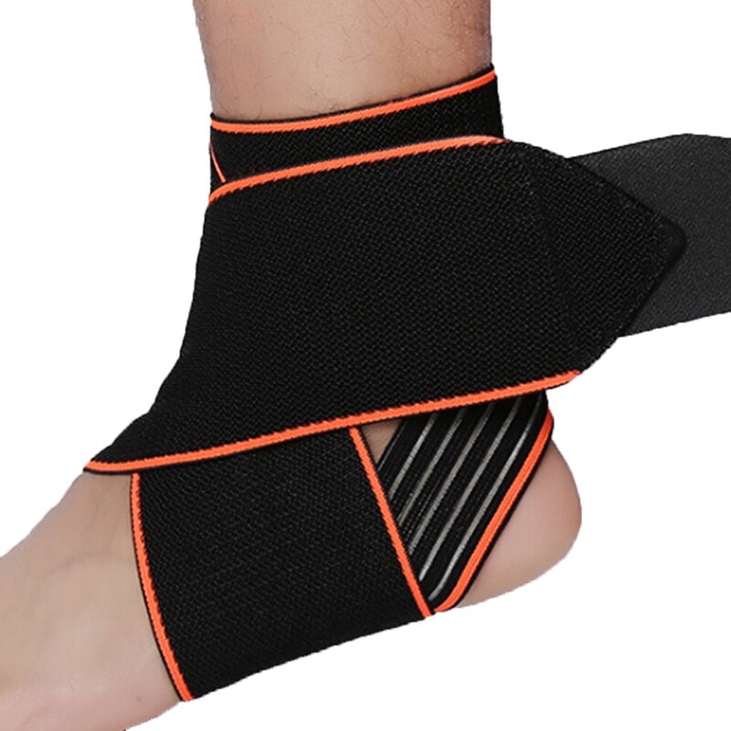 1 Pcs Beschermende Voetbal Enkel Ondersteuning Basketbal Enkel Brace Compressie Nylon Band Riem Enkel Protector