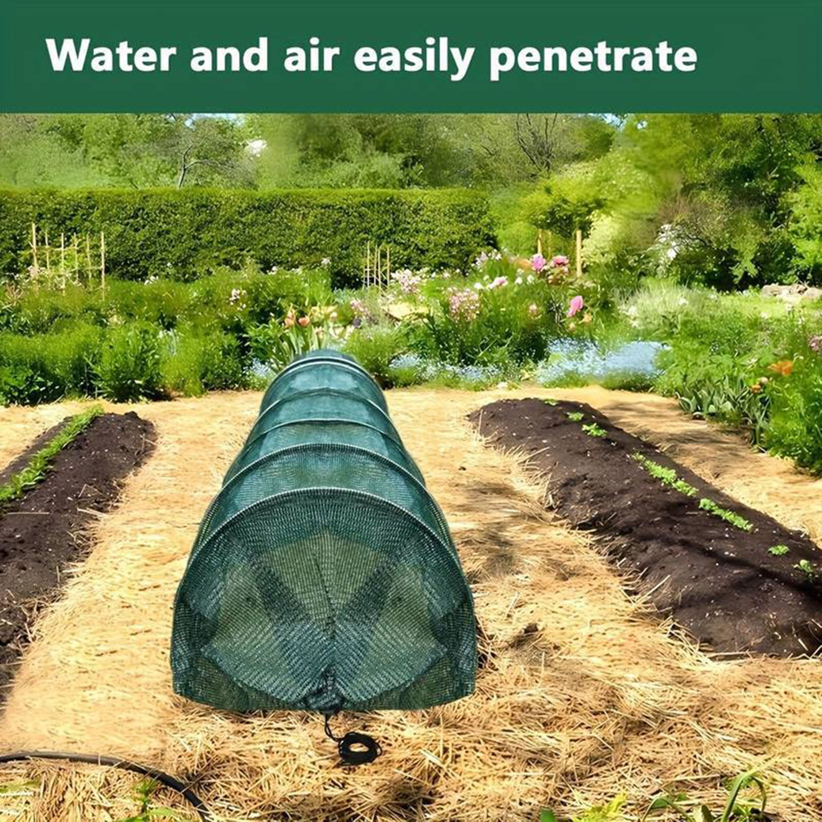 Filet d'ombrage tunnel pour serre, cerceaux Everche portables, jardin extérieur, cour, plante végétale de ferme, 3m